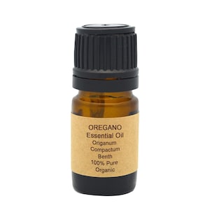 Organic Oregano Essential Oil, Steam Distilled in Morocco, 5 ml, 10 ml or 15 ml
