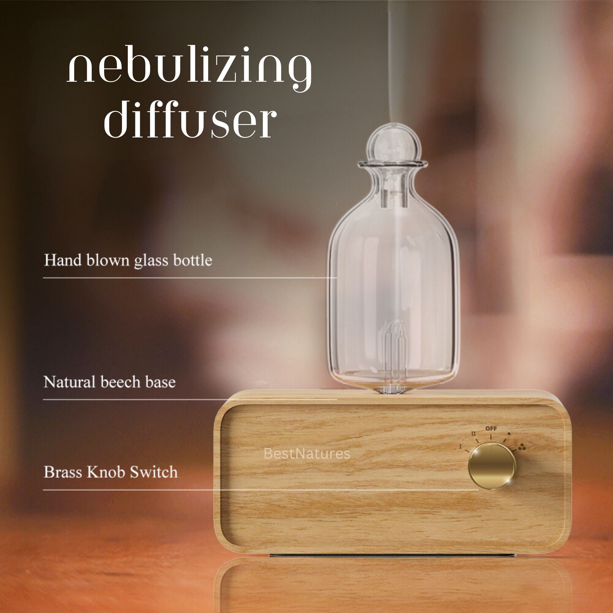 Pure-Mist Waterless Diffuser [Free 10ml Essential Oil] – Aroma Matters