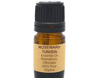 Organic Rosemary Essential Oil: Tunisia, Steam Distilled 0.5oz / 15ml
