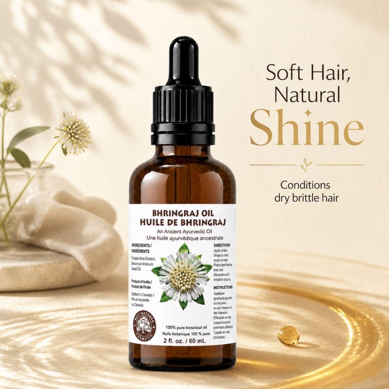 Bhringraj Oil: Ayurvedic Sesame Oil for Hair Growth & Vitality