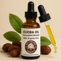 100% Pure Organic Virgin Jojoba Oil. Natural Moisturizer for skin and hair. product logo