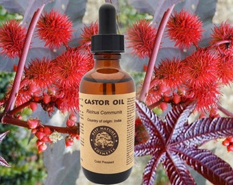 Castor Oil (Organic, Expeller Pressed) for dry skin on the soles of your feet or cracked ankles, dry hairs...