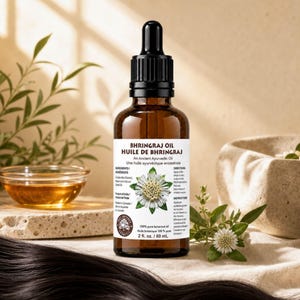 Bhringraj Oil: Ayurvedic Sesame Oil for Hair Growth & Vitality