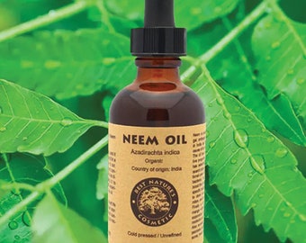 100% Virgin Organic Unrefined Neem Oil all natural cold pressed from 0.5oz up to 32 oz