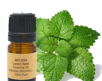 Melissa Essential Oil: Steam Distilled Lemon Balm Oil 0.5oz / 15ml