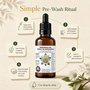Bhringraj Oil: Ayurvedic Sesame Oil for Hair Growth & Vitality