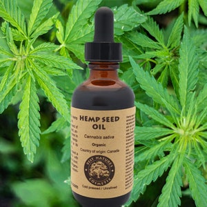 100% Pure Hemp Seed Oil (organic, cold pressed, unrefined)