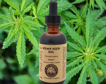 100% Pure Hemp Seed Oil (organic, cold pressed, unrefined)