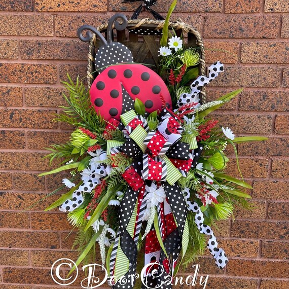 Spring Wreath - Wreath - Door Decor - Tobacco Basket Wreath - Premium Wreath
