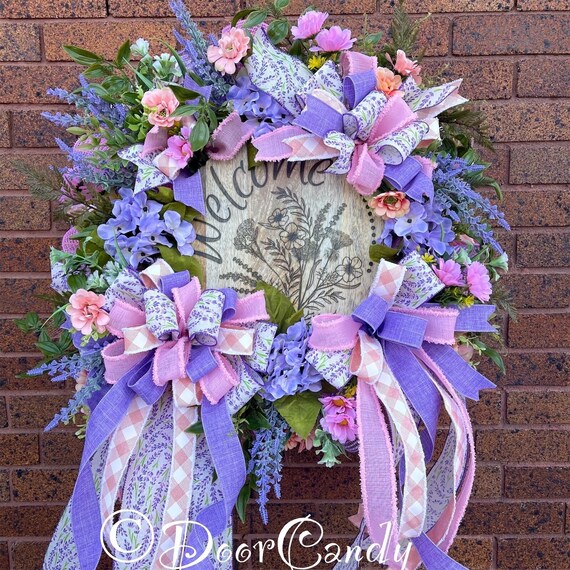 Spring Wreath - Wreath - Door Decor - Mesh Wreath - Premium Wreath