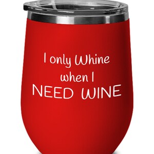 Stemless Wine Glass, Stainless Steel Wine Cup, Insulated Wine Cup,  Birthday Gift, Sister, Mom, Girlfriend