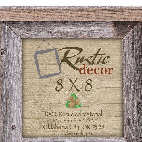 8x82 Wide Rustic Barn Wood Signature Wall Frame Etsy