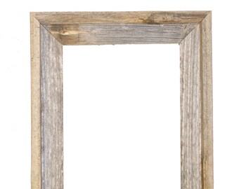 11x14 –2" wide Barnwood Reclaimed Wood Open Frame (No Glass or Back)