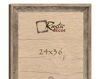 24x36-2" wide Rustic Barn Wood Signature Wall Frame