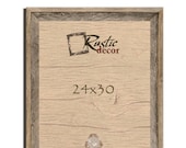 24x30-2 quot wide Rustic Barn Wood Signature Wall Frame