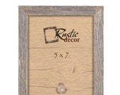 5x7 - 1 quot Wide Rustic Barn Wood Deep Inset Photo Frame