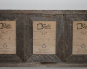 5x7 -2 quot wide Rustic Barn Wood Triple Opening Frame