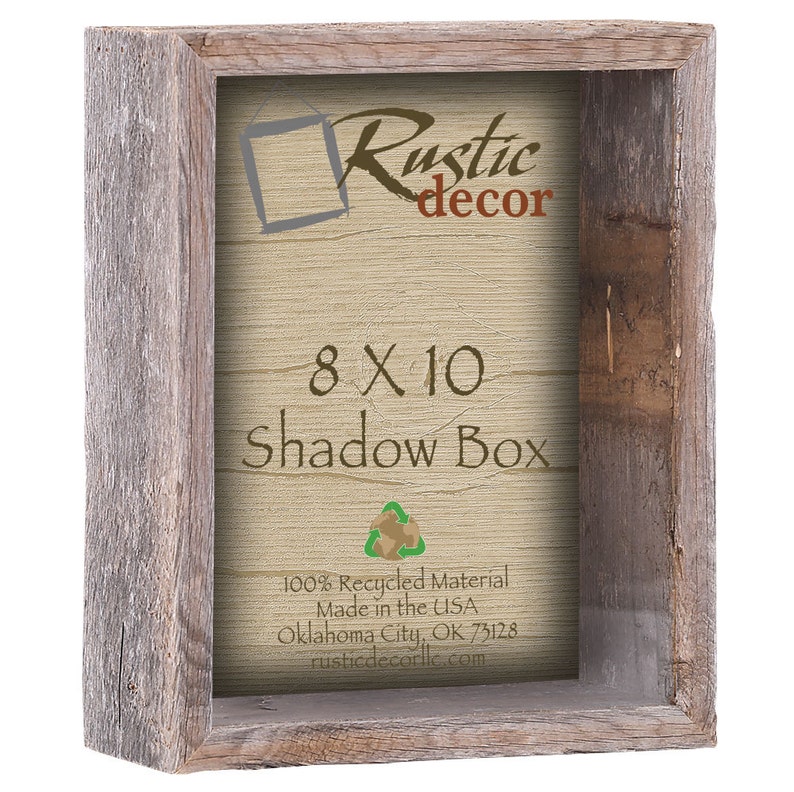 8x10 3 Deep Rustic Barn Wood Collectible Shadow Box Etsy