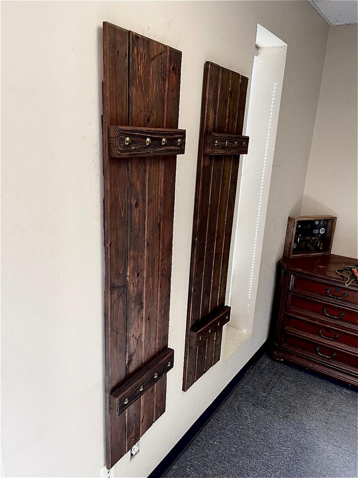 Rustic Farmhouse Board and Batten Style Shutters Beautiful Etsy