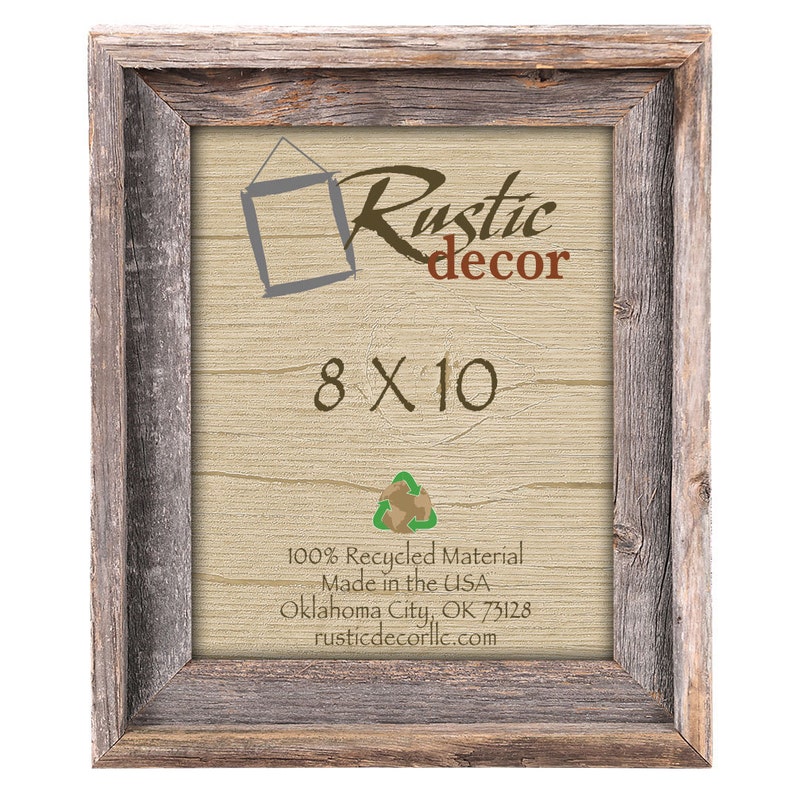 8x10 2 Wide Rustic Barn Wood Signature Photo Frame Etsy