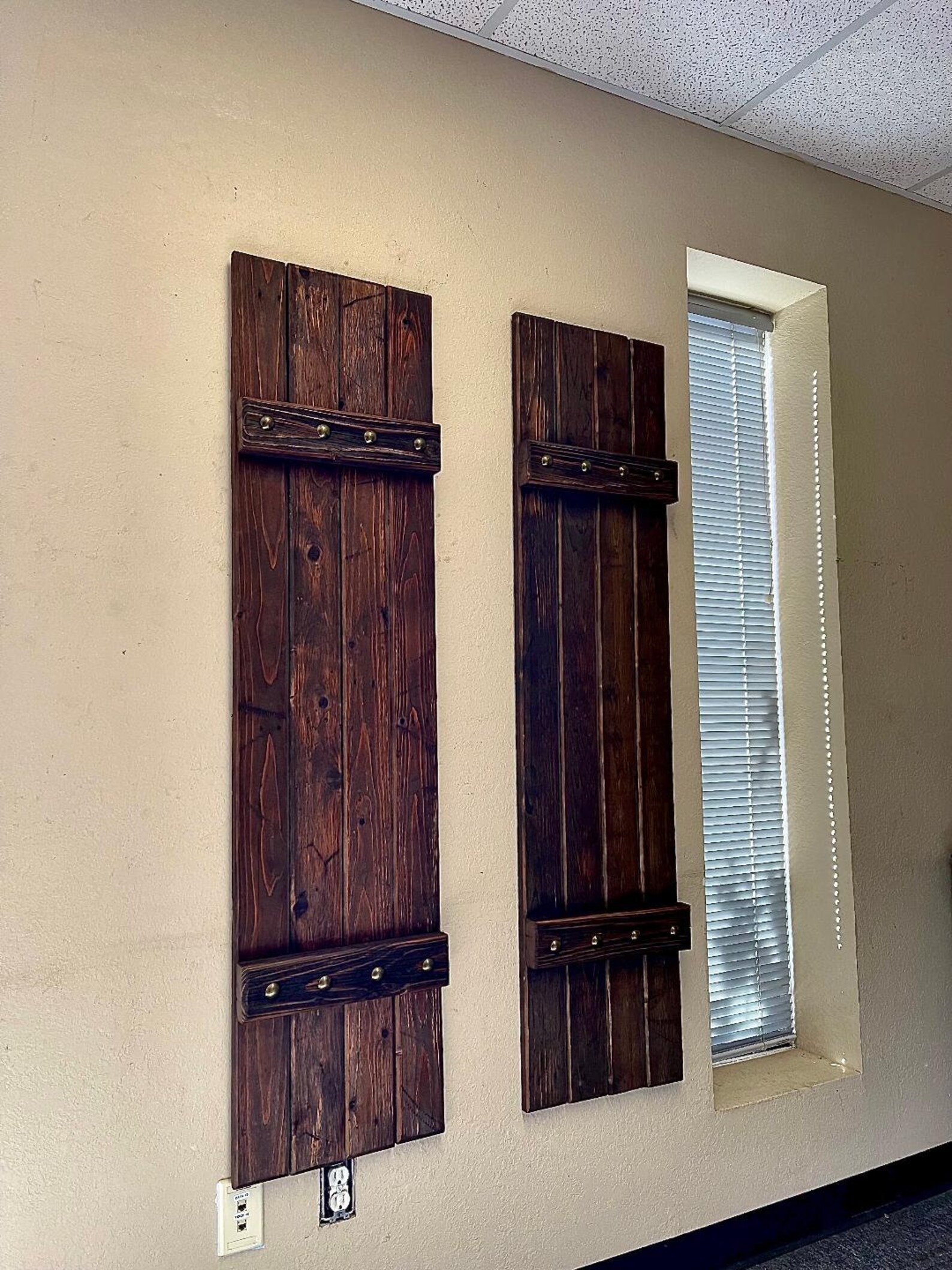 Rustic Farmhouse Board and Batten Style Shutters Beautiful Etsy