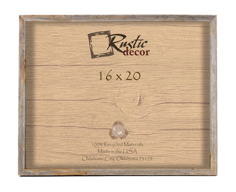 16x20 1 Wide Rustic Barn Wood Deep Inset Wall Frame Etsy