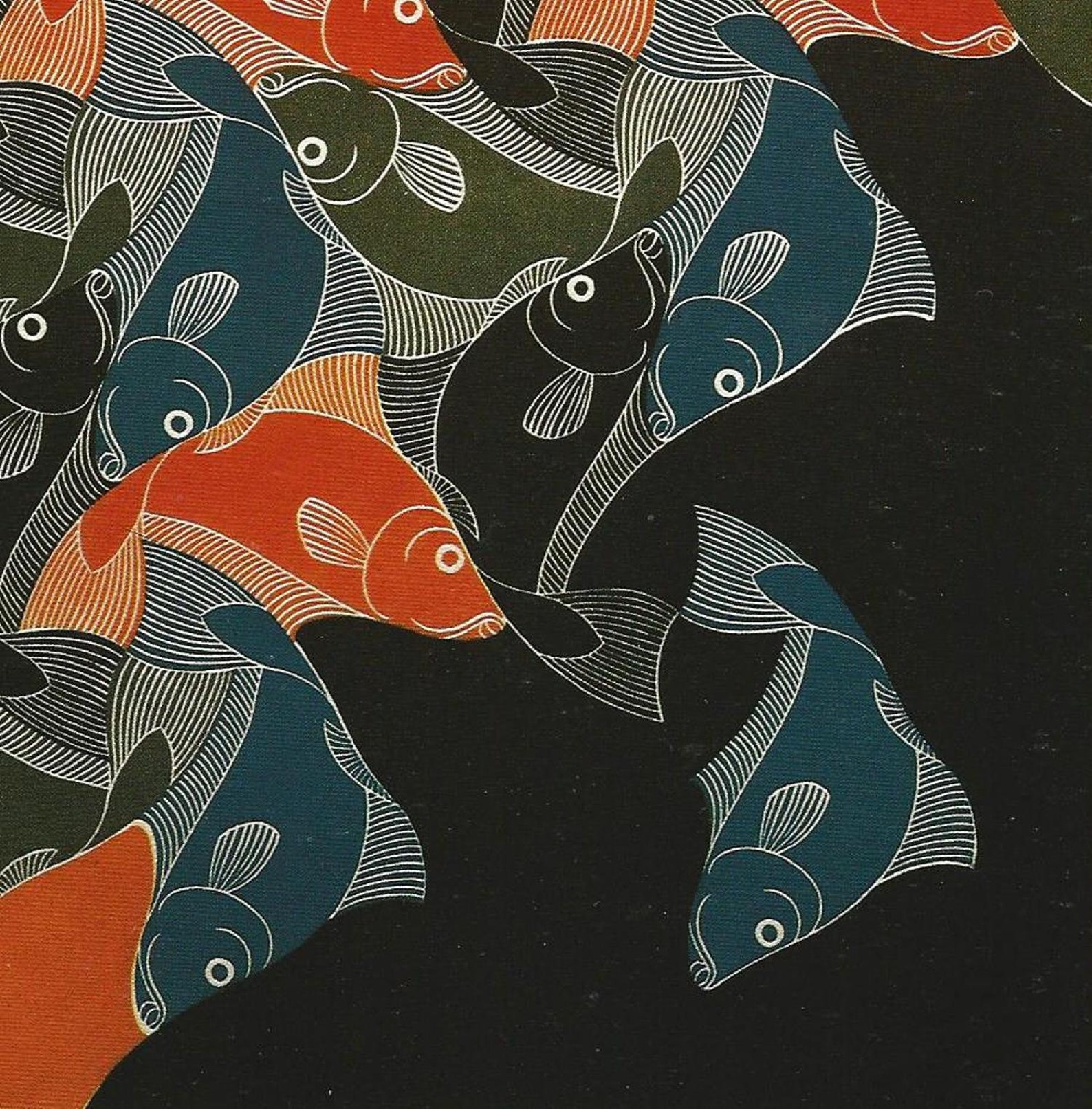 M C Escher Print Escher Art Fish Circa 1942 Etsy Escher Art Mc - Vrogue