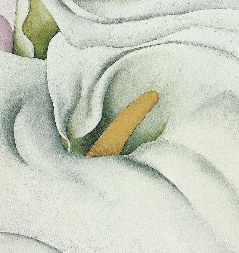 O'Keeffe original print Two Calla Lilies on Etsy
