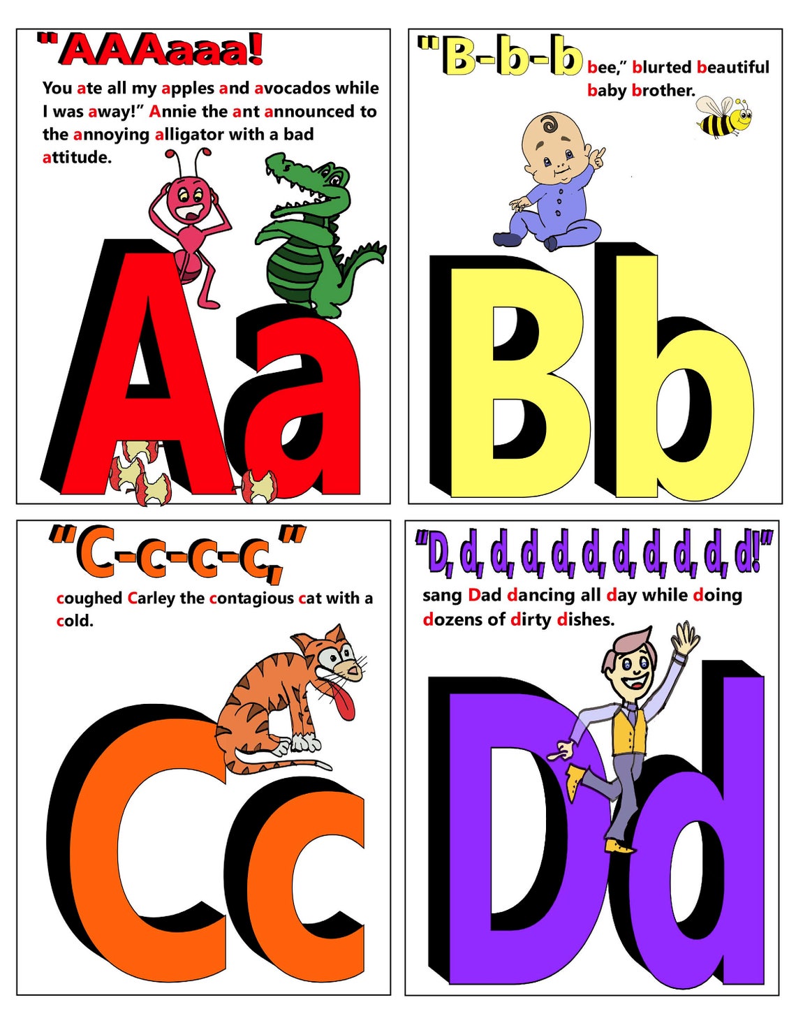 Sounds of the Alphabet Flash Cards - Etsy