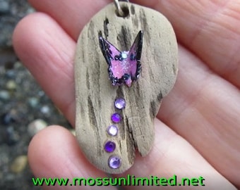 Driftwood butterfly Necklace!