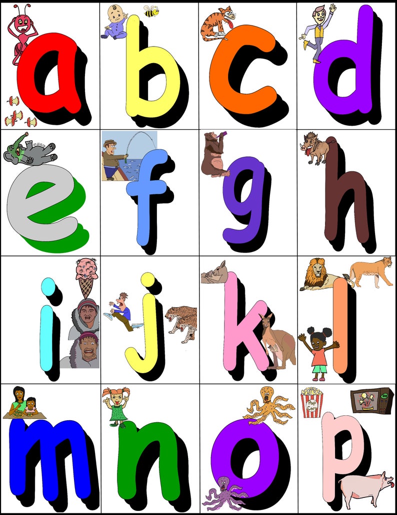 Sounds of the Alphabet Flash Cards - Etsy