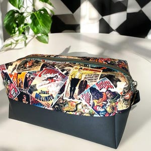 Flawed Vintage Posters Boxy Bag | Boxy Pouch | Travel Bag | Makeup Bag | Purse | Boxy Bag | Gift Shop