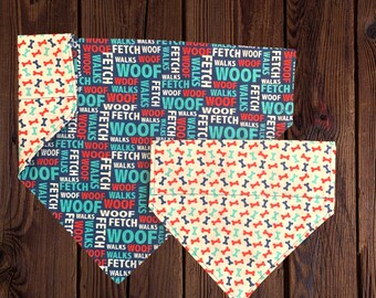 Reversible Dog Bandana | Over the Collar Dog Bandana | Pet Bandana