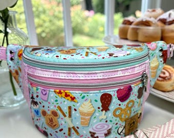 FLAWED Park Snacks Handmade Fanny Pack | Fanny Pack | Bum Bag | Be Hip | Crossbody Bag | Travel Bag | Medium Be Hip | Gift