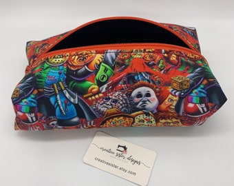 Halloween | Pencil Pouch | Zipper Pouch | School Supplies | Makeup Bag | Coin Purse | Zipper Case | Zipper Bag | Boho | Travel Bag | Disney