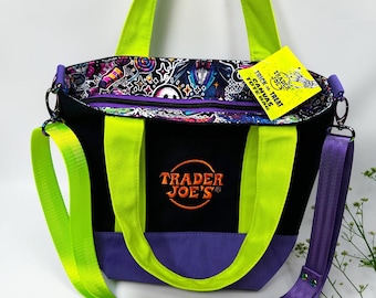 Halloween Witches T. Joe's Upcycled Canvas Mini Tote | Gift Shop