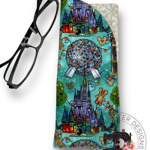 Holiday Mouse Eyeglass Pouch | Sunglass Pouch | Eyewear pouch | Sunglass Case | Eyeglass Case