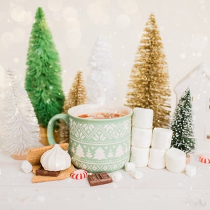 Christmas Mug Digital Backdrop