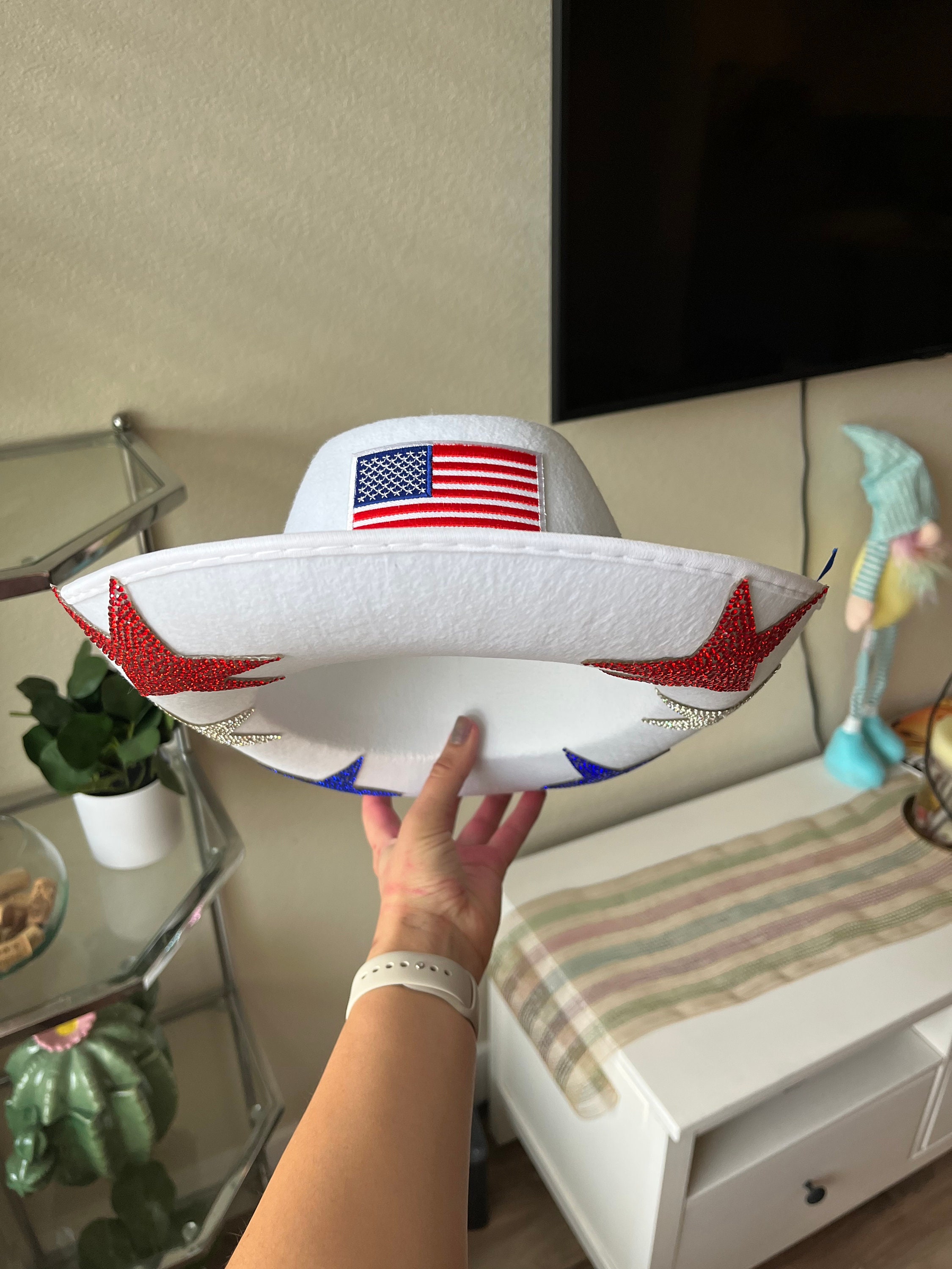 Custom 4th of July Cowboy Hat - Etsy display picture 1