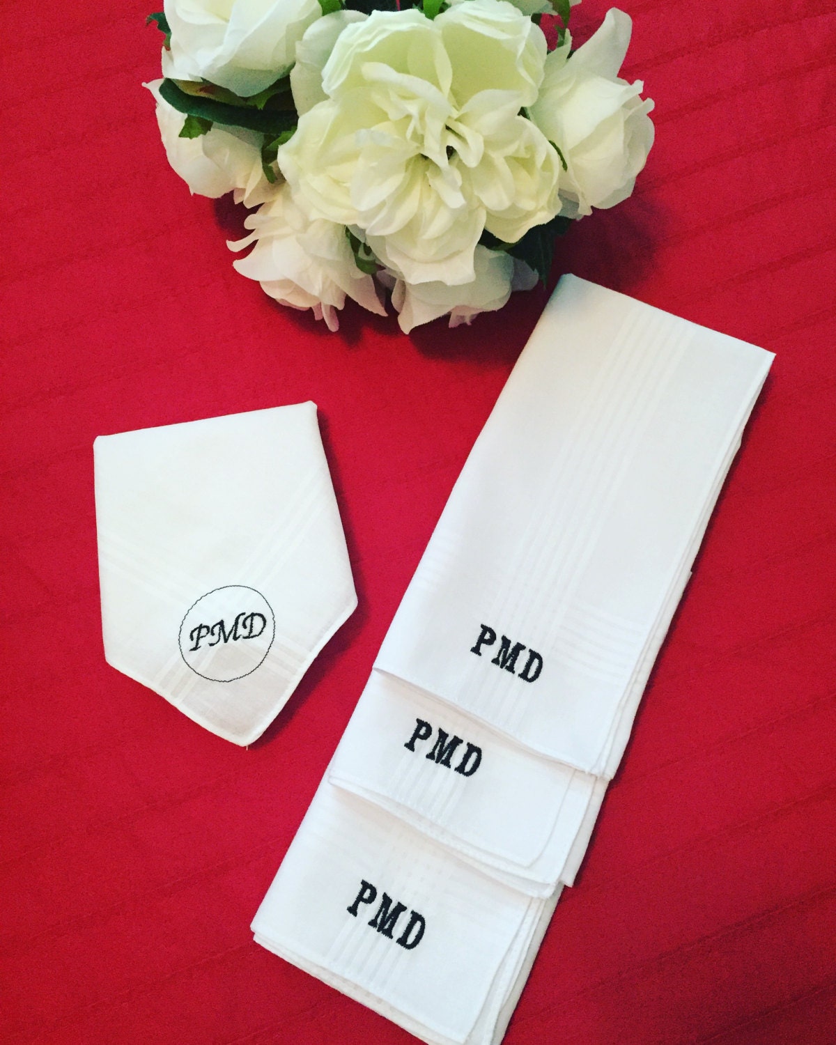 Personalized Handkerchiefs Monogrammed Handkerchiefs Etsy