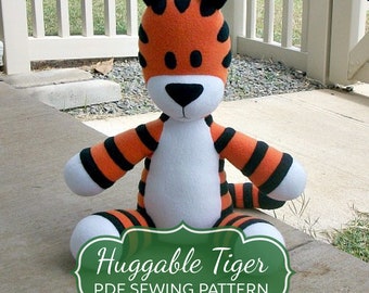 Huggable Tiger Pattern - PDF Instant Download