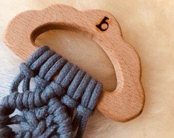 macrame teether diy