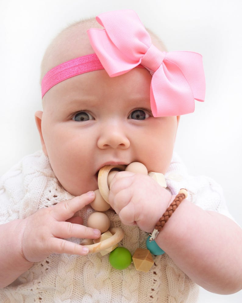 Baby Girl teether Wood camera teether Silicone teether Etsy