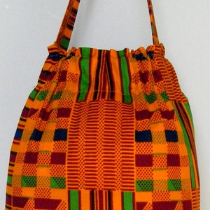 Large-African Print Grocery Bag Holder, Plastic Bag Holder, Grocery Bag Storage, Kitchen Organizer, Plastic Bag Dispenser