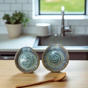 Wheel Thrown Handmade Spoon Rest Set