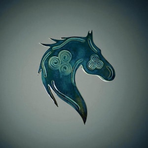 Hand-built Ceramic Horse Head Wall Art