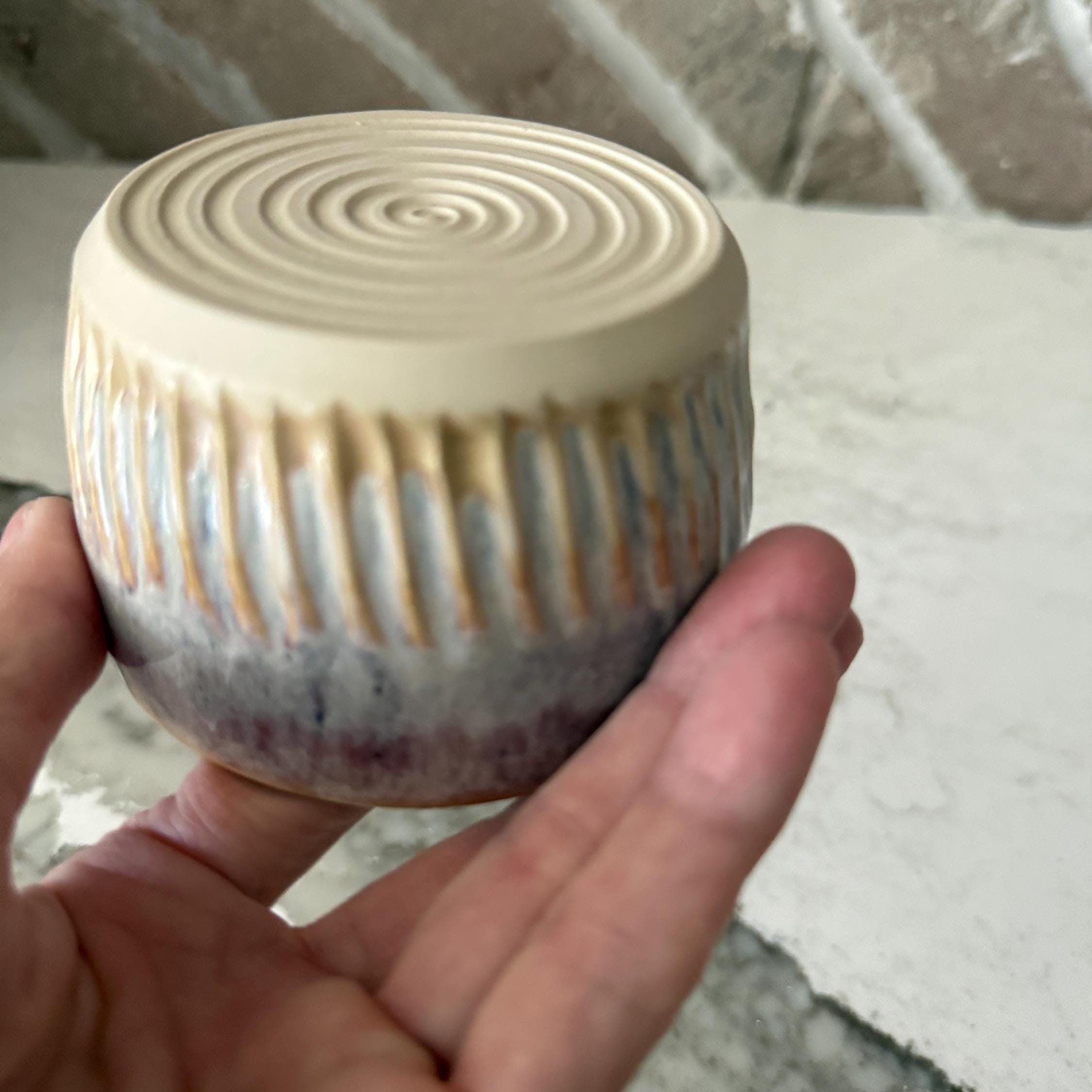 Handmade Wheel Thrown Ceramic Herb Stripping Bowl and Dipping Bowl - Etsy