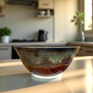 Wheel-Thrown Stoneware Serving /Decorative Bowl