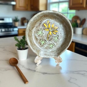 Handmade Ceramic Frog Spoon Rest