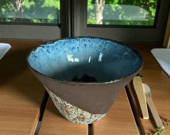 Handmade Wheel Thrown Ceramic Pasta /Raman Bowl